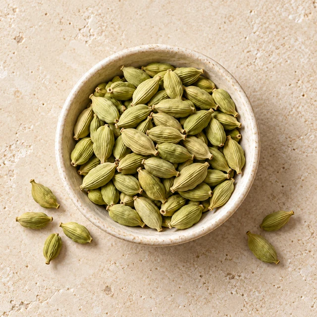 Photo d’illustration : cardamome dans une coupelle